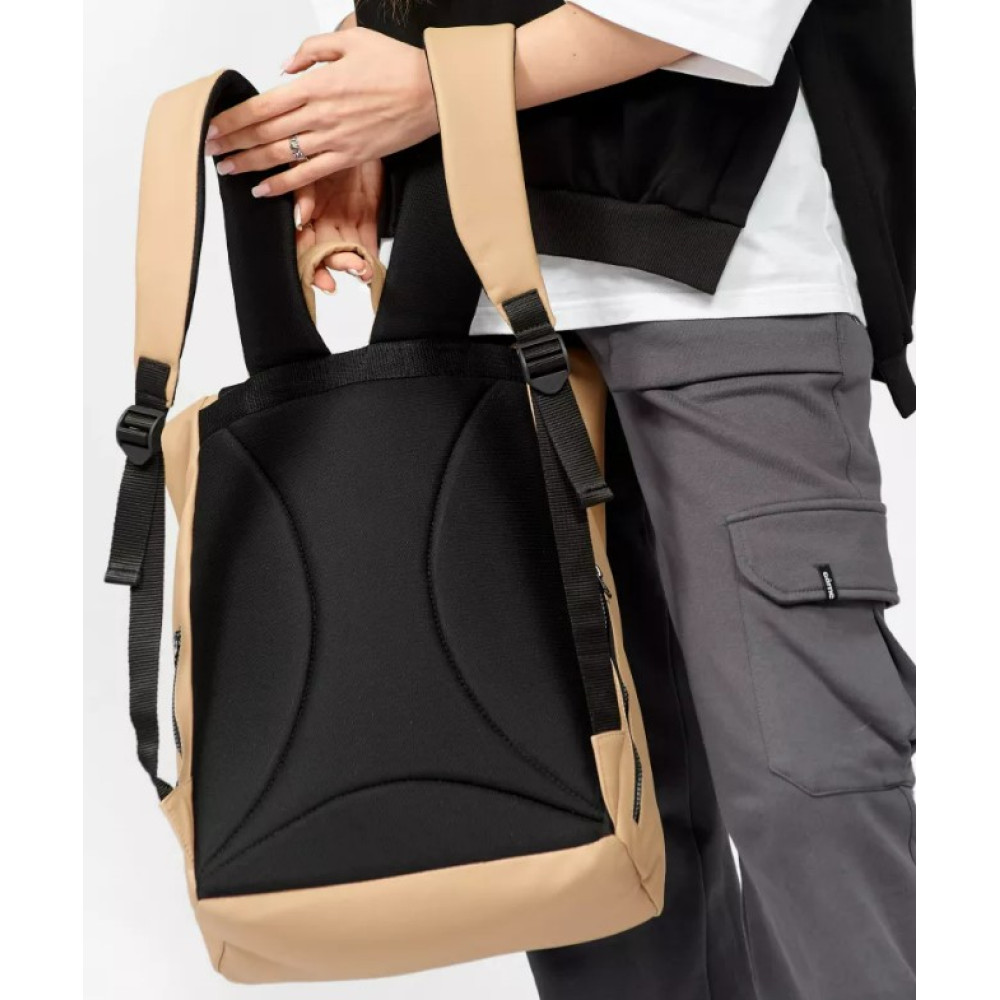 Жіночий рюкзак ролл Sambag Roll Top Zard бежевий 41 х 30 х 16 см (24238026)