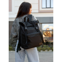 Женский рюкзак Sambag RollTop черный 41 х 30 х 16 см (24238065)