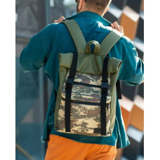 Мужской рюкзак Sambag RollTop Zard хаки 24238192m