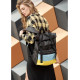 Жіночий рюкзак Sambag ROLLTOP LTH чорний з прапором України 41 x 30 x 16 см (24238611)