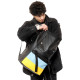 Чоловічий рюкзак Sambag ROLLTOP LTH чорний з прапором України 41 х 30 х 16 см (24238611m)