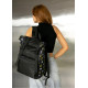 Жіночий рюкзак Sambag Roll Top чорний оксфорд 41 х 30 х 16 см (24238731)