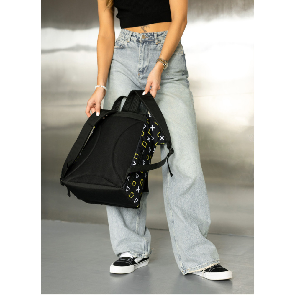 Жіночий рюкзак Sambag Roll Top чорний оксфорд 41 х 30 х 16 см (24238731)
