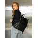 Жіночий рюкзак Sambag Roll Top чорний оксфорд 41 х 30 х 16 см (24238731)