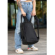 Женский рюкзак Sambag RollTop Milton черный 41 x 30 x 16 см (24251001)