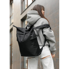 Жіночий рюкзак Sambag RollTop KZN чорний 41 х 27 х 18 см (24300065)