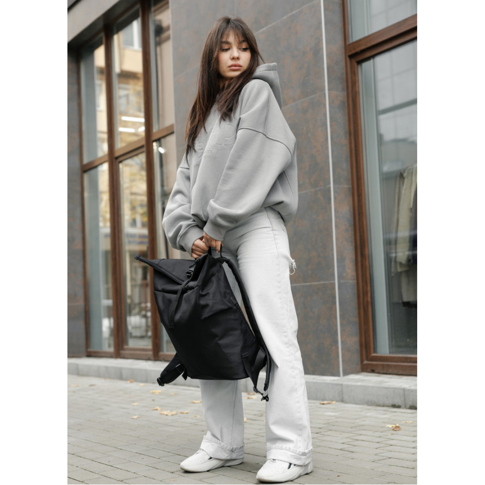 Жіночий рюкзак Sambag RollTop KZN чорний 41 х 27 х 18 см (24300065)