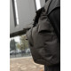 Чоловічий рюкзак ролл Sambag RollTop KZN чорний тканевий 41 х 27 х 18 см (24300065m)