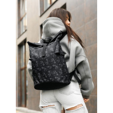 Женский рюкзак Sambag RollTop KZN черный 41 х 27 х 18 см (24300702)