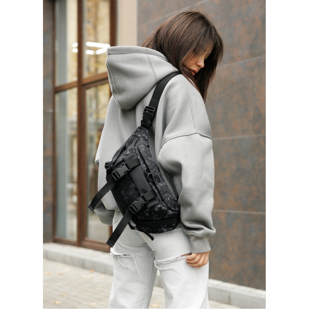 Жіночий рюкзак Sambag RollTop KZN чорний 41 х 27 х 18 см (24300702)