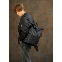 Мужской рюкзак Sambag RollTop KZN черный 41 х 27 х 18 см (24300702m)