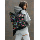 Жіночий рюкзак Sambag RollTop KZN чорний ABSTRACT 41 х 27 х 18 см (24300707)