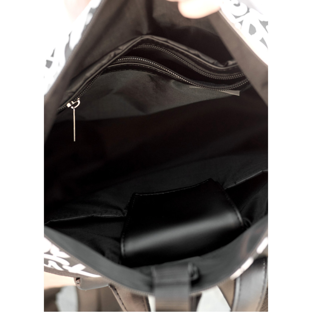 Жіночий рюкзак Sambag RollTop KZN чорний GRAPHITY 41 х 27 х 18 см (24300715)