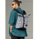 Чоловічий рюкзак Sambag RollTop KZN чорний GRAPHITY 41 х 27 х 18 см (24300715m)
