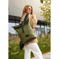 Женский рюкзак Sambag RollTop X хаки 41 х 27 х 18 см (24320119)