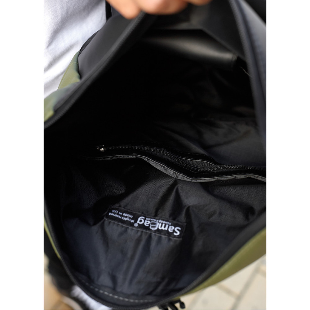 Чоловічий рюкзак Sambag RollTop X хакі 41 х 27 х 18 см (24320119m)
