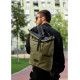Чоловічий рюкзак Sambag RollTop X хакі 41 х 27 х 18 см (24320119m)