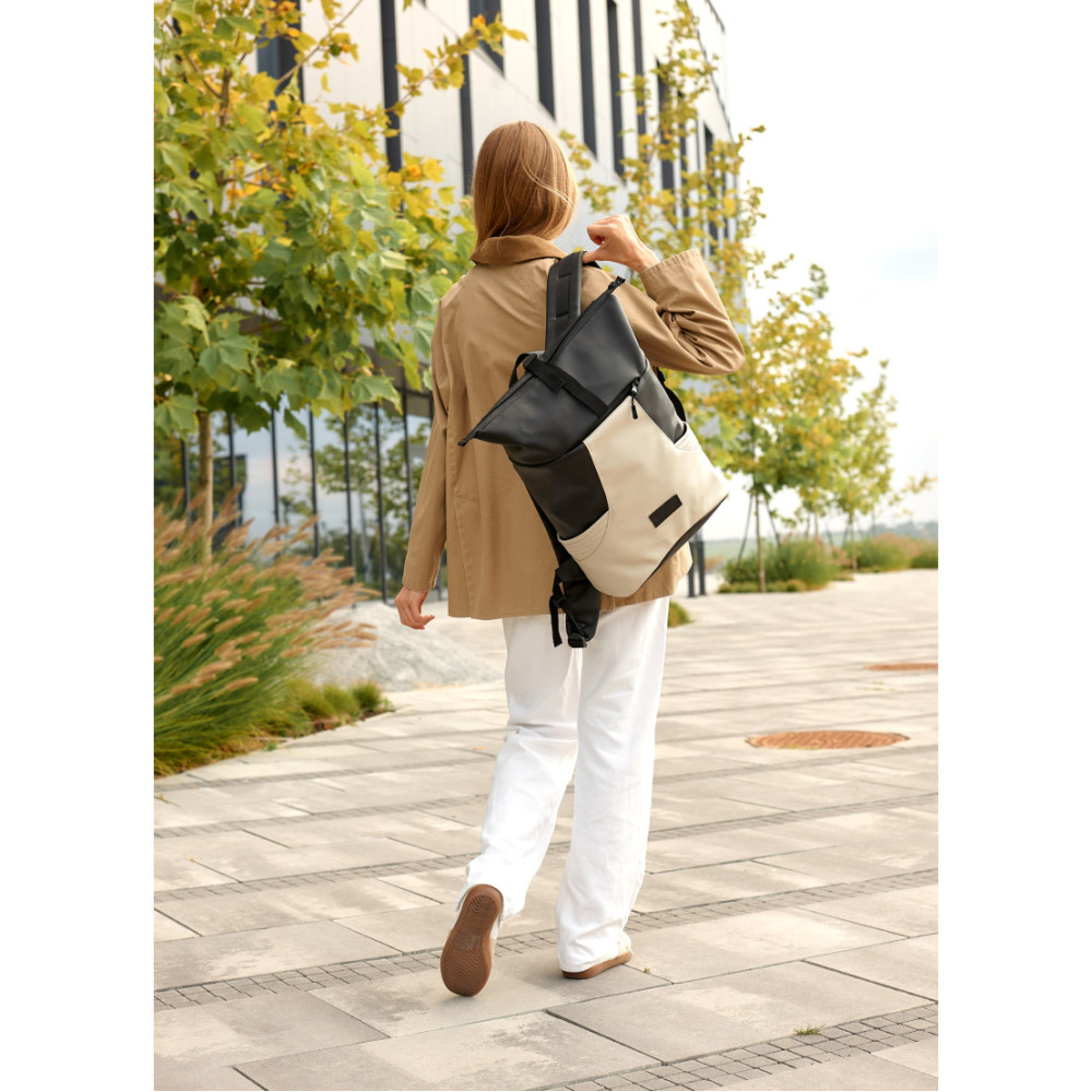 Жіночий рюкзак Sambag RollTop X черно-серый 41 х 27 х 18 см (24320130)
