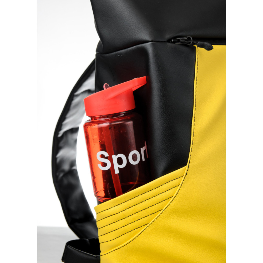 Рюкзак Sambag RollTop MQN черный с желтым 41 х 27 х 18 см (24320628)