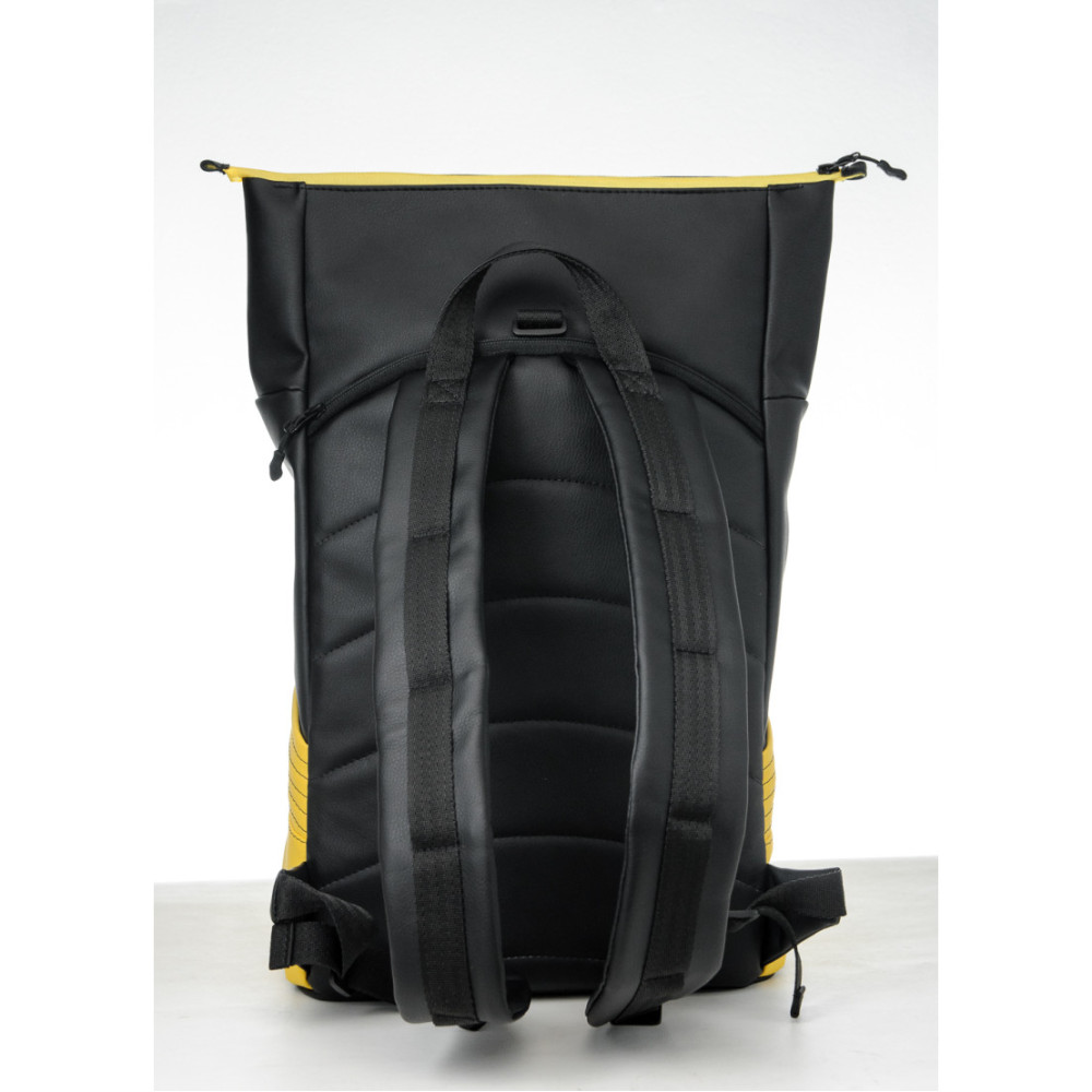 Рюкзак Sambag RollTop MQN черный с желтым 41 х 27 х 18 см (24320628)