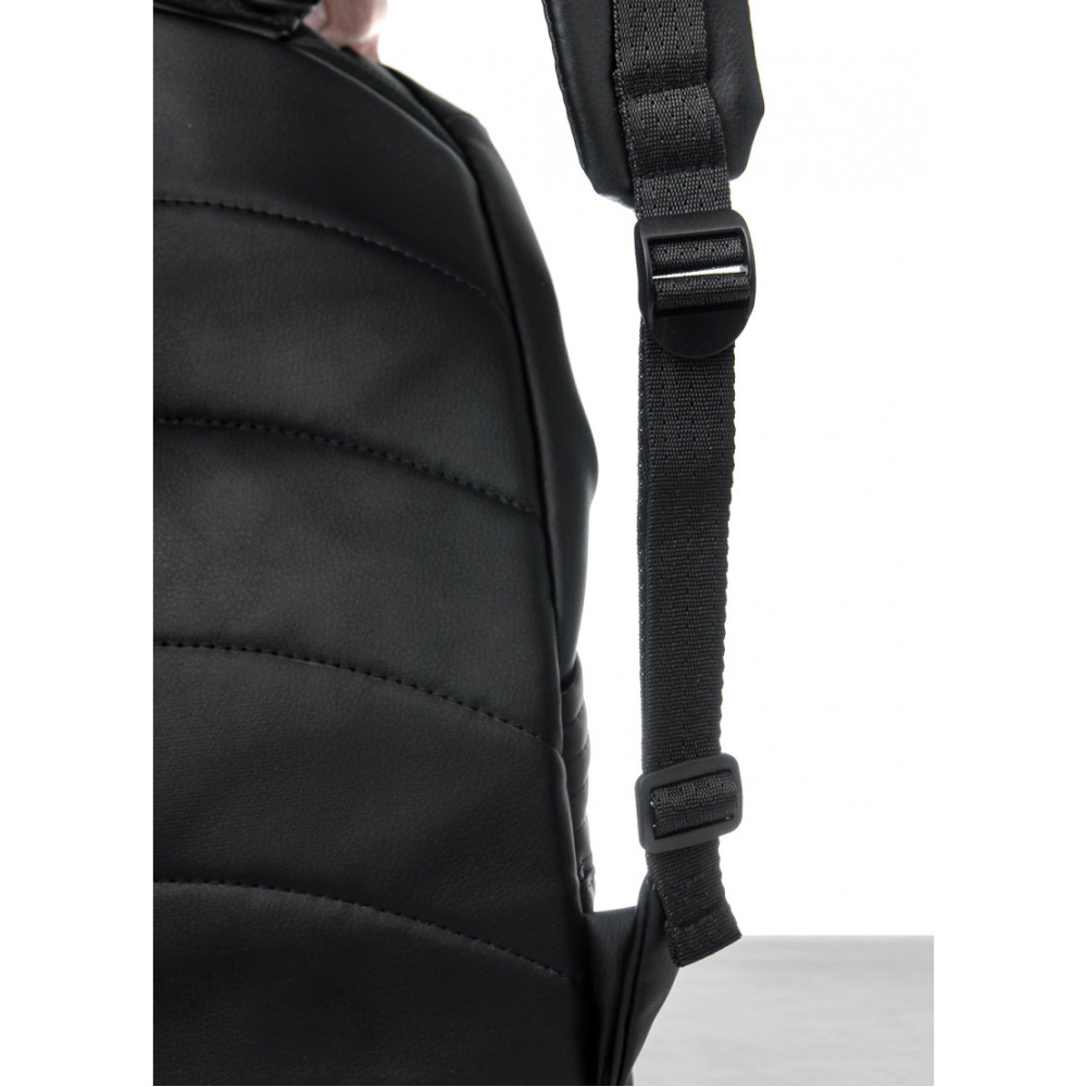 Рюкзак Sambag RollTop MQN чорний з битим сріблом 41 х 27 х 18 см (24320635)