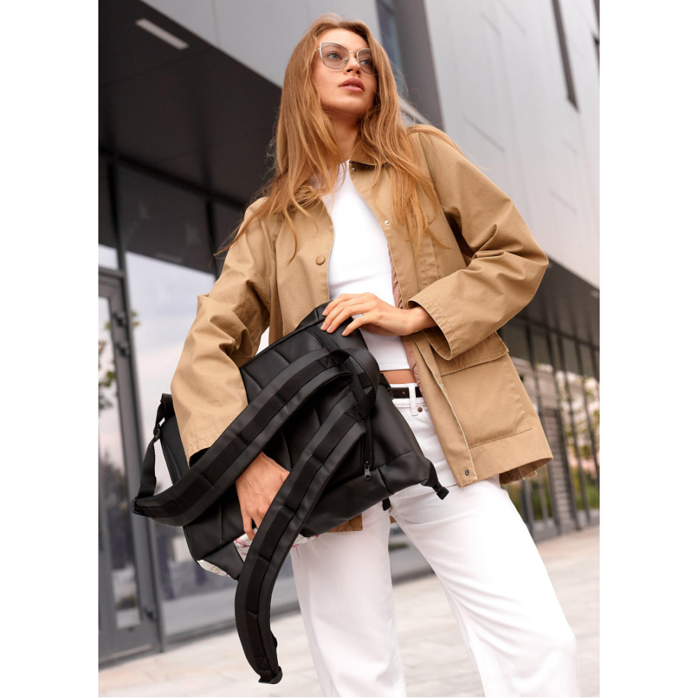 Жіночий рюкзак Sambag RollTop X FLOWERS 41 х 27 х 18 см (24320713)