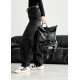 Жіночий рюкзак ролл Sambag RollTop Double чорний 41 х 27 х 18 см (24330001)
