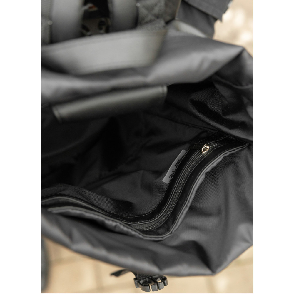 Чоловічий рюкзак рол Sambag RollTop Double чорний 41 х 27 х 18 см (24330001m)