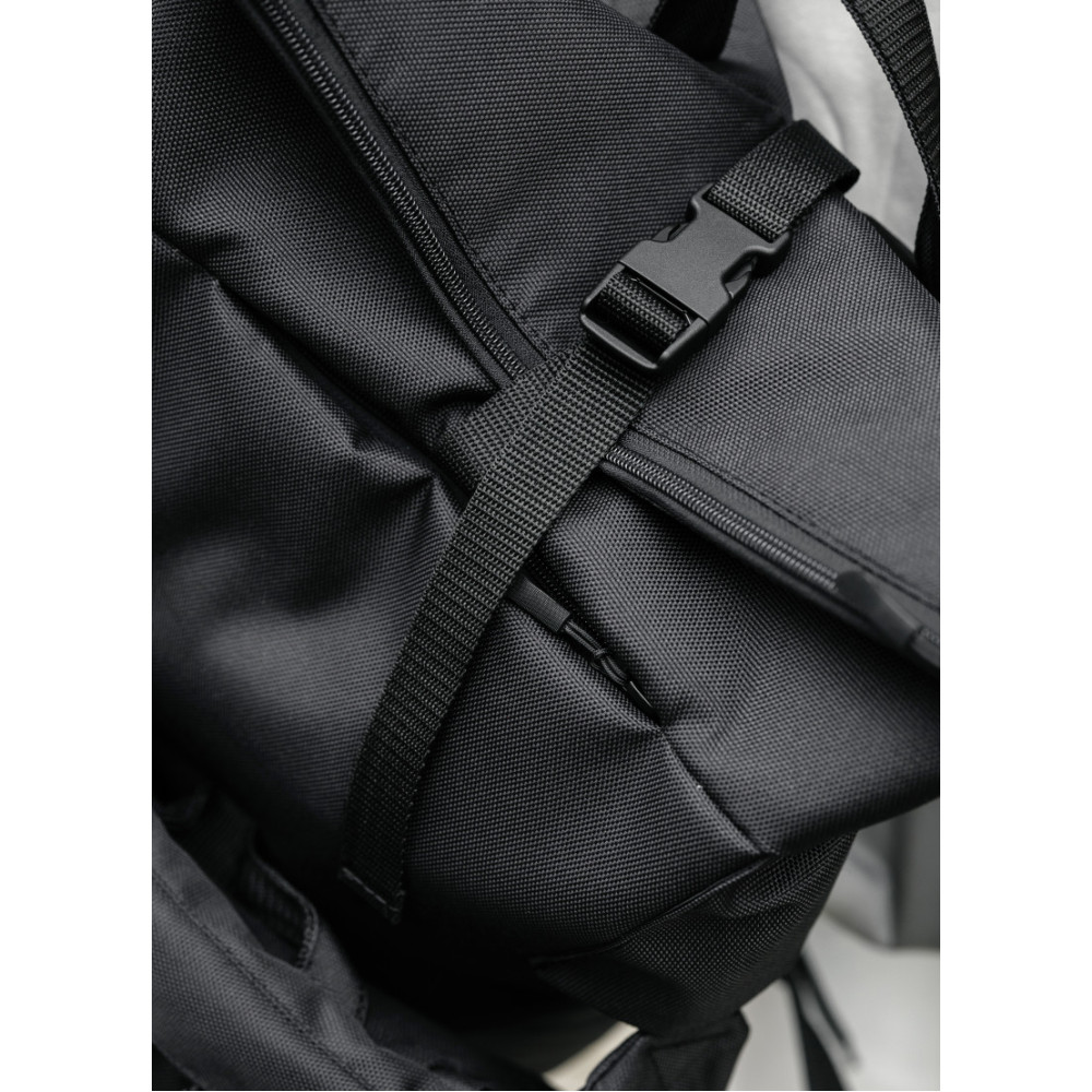 Жіночий рюкзак Sambag RollTop DOUBLE чорний 41 х 27 х 18 см (24330065)