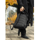 Чоловічий рюкзак рол Sambag RollTop Double чорний тканевий 41 х 27 х 18 см (24330065m)