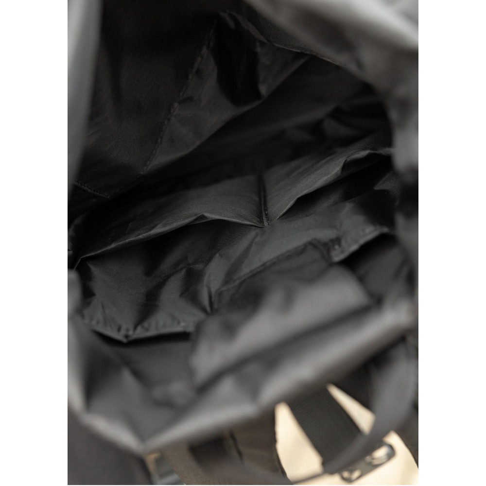 Чоловічий рюкзак рол Sambag RollTop Double чорний тканевий 41 х 27 х 18 см (24330065m)