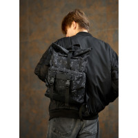 Мужской рюкзак Sambag RollTop DOUBLE черный 41 х 27 х 18 см (24330702m)