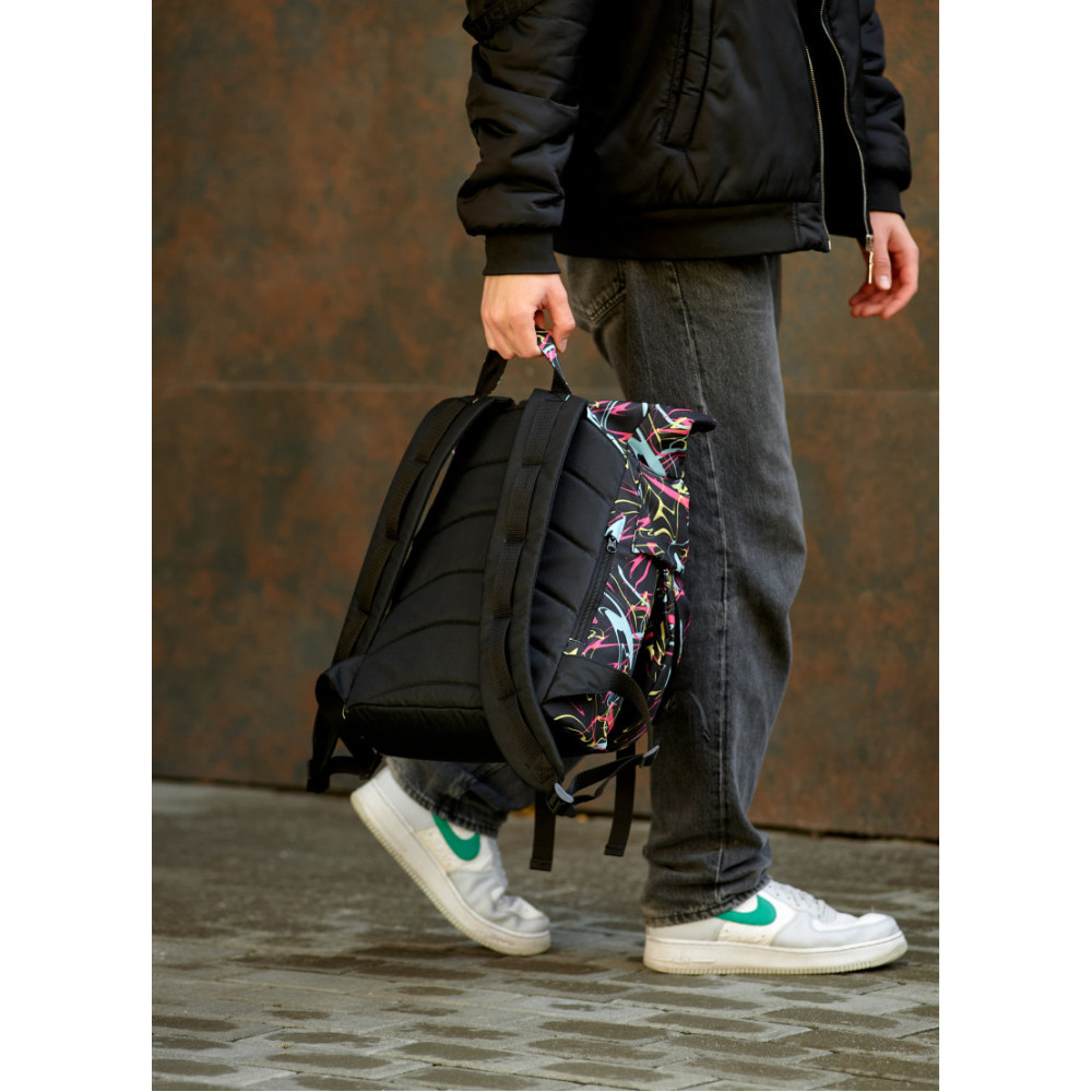 Чоловічий рюкзак Sambag RollTop DOUBLE ABSTRACT 41 х 27 х 18 см (24330707m)