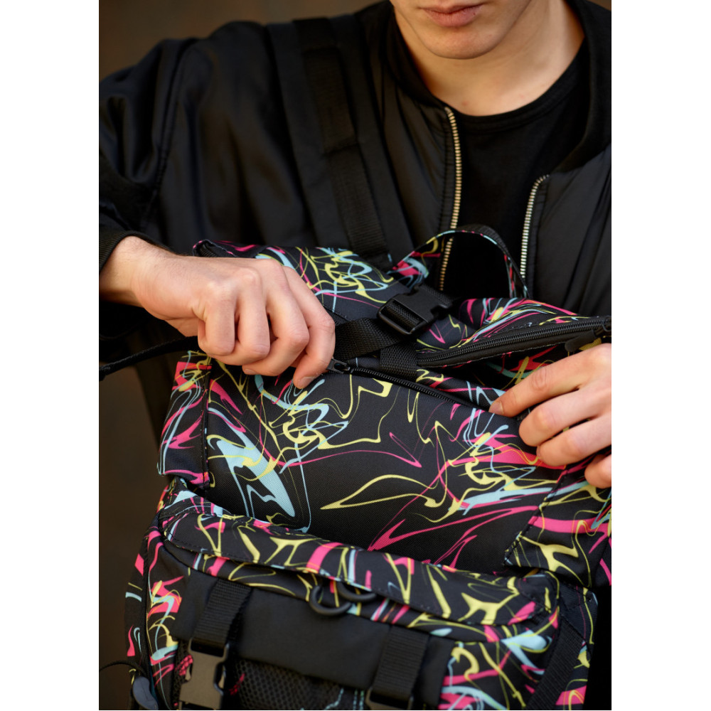 Чоловічий рюкзак Sambag RollTop DOUBLE ABSTRACT 41 х 27 х 18 см (24330707m)