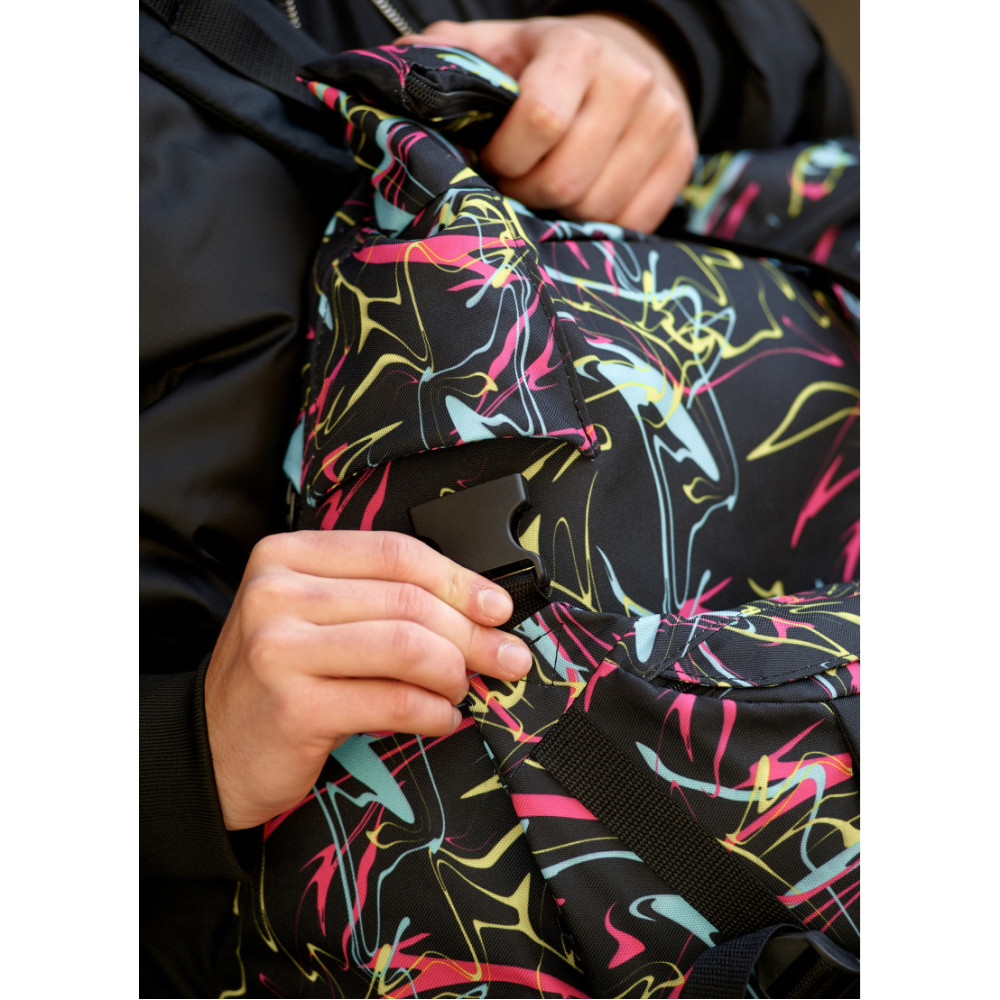 Чоловічий рюкзак Sambag RollTop DOUBLE ABSTRACT 41 х 27 х 18 см (24330707m)