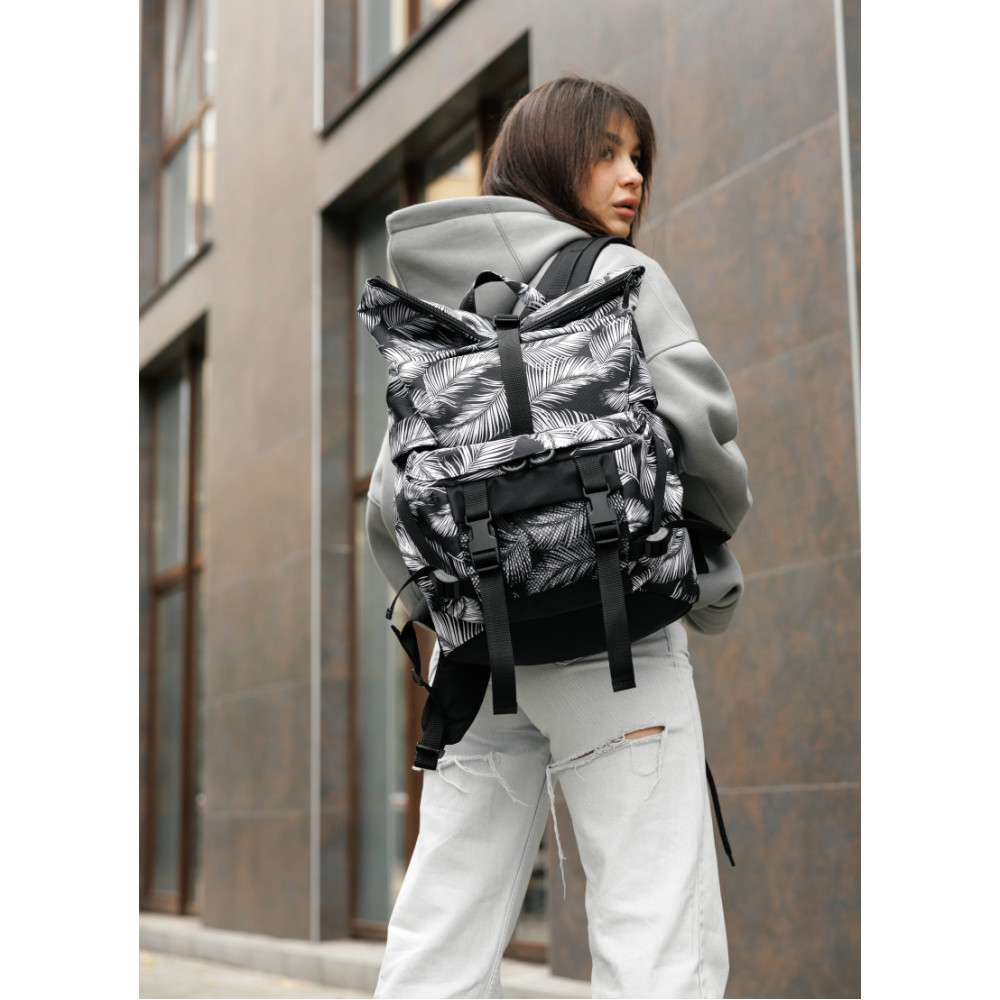 Жіночий рюкзак Sambag RollTop DOUBLE PALM 41 х 27 х 18 см (24330720)