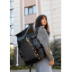 Жіночий рюкзак Sambag ROLLTOP HACKING чорний 41 x 30 x 16 см (24460001)