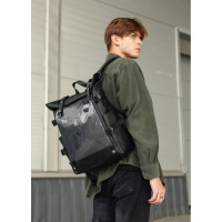 Чоловічий рюкзак Sambag ROLLTOP HACKING чорний 41 х 30 х 16 см (24460001m)