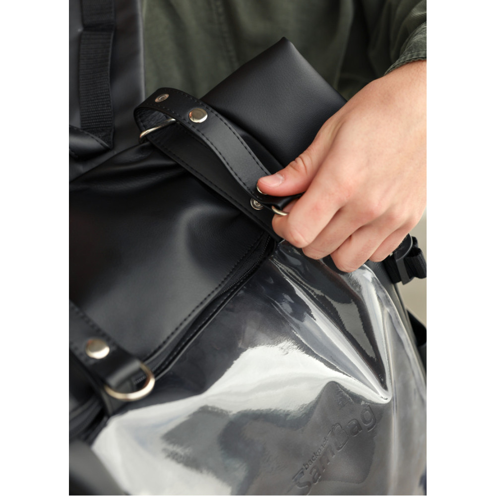 Чоловічий рюкзак Sambag ROLLTOP HACKING чорний 41 х 30 х 16 см (24460001m)