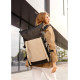 Жіночий рюкзак Sambag RollTop Hacking чорно-сірий 41 x 30 x 16 см (24460130)
