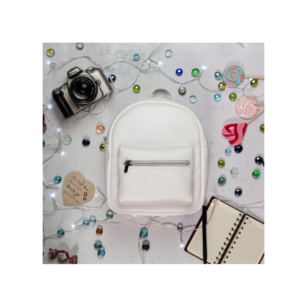 Жіночий рюкзак Sambag Brix BE білий 23 х 20 х 10 см (11119008)