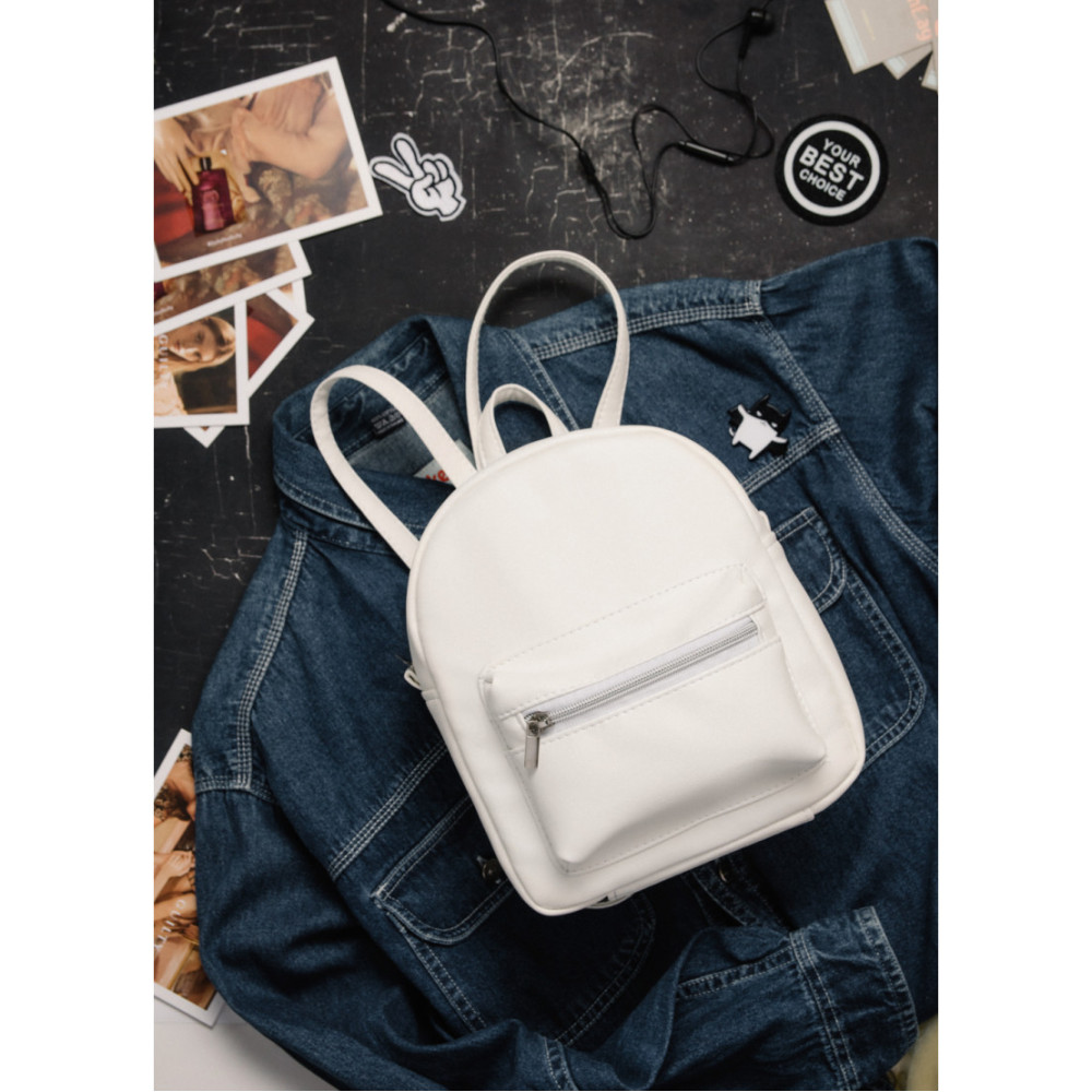 Жіночий рюкзак Sambag Brix BE білий 23 х 20 х 10 см (11119008)