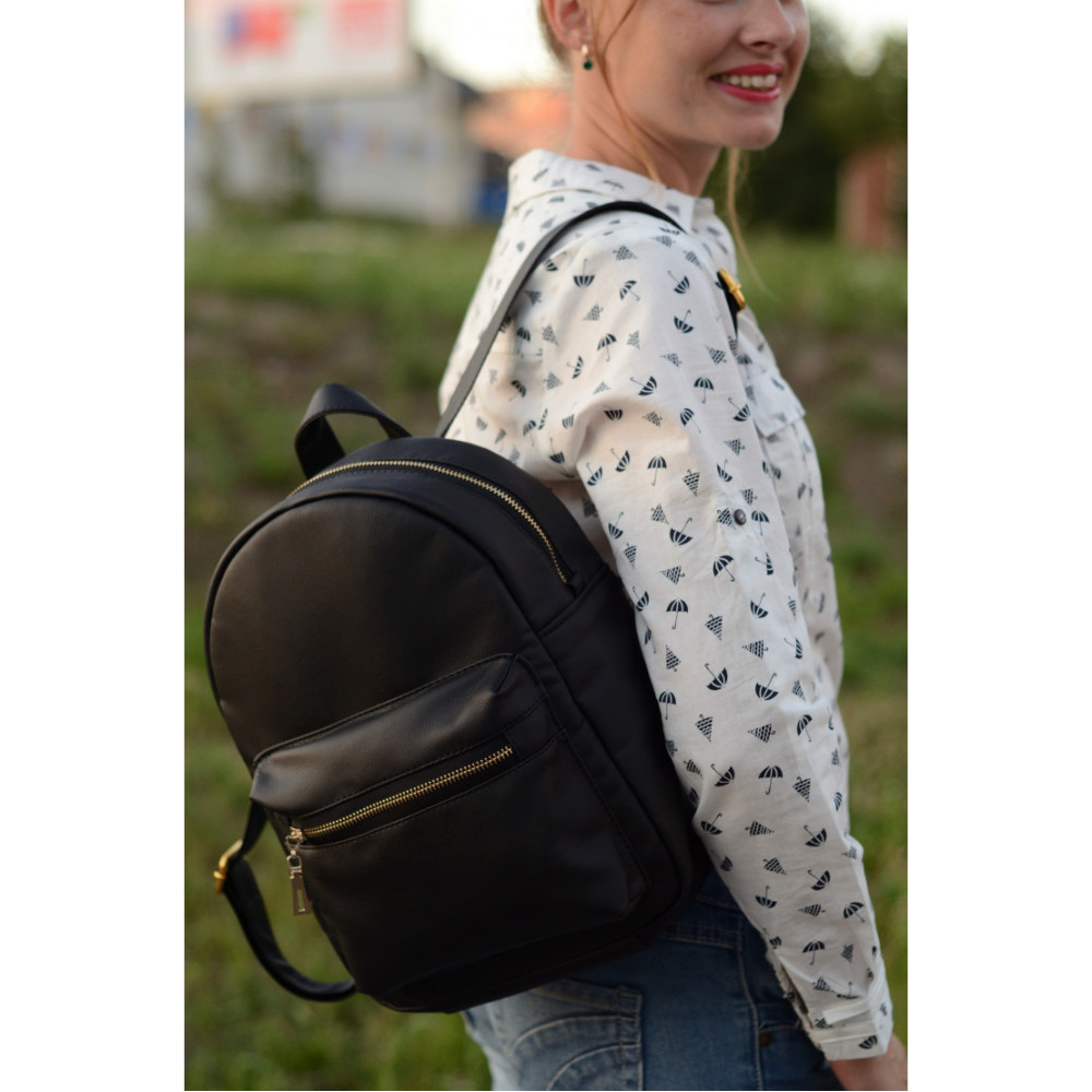 Жіночий рюкзак Sambag Brix RSG чорний 35 х 25 х 12 см (11515001)