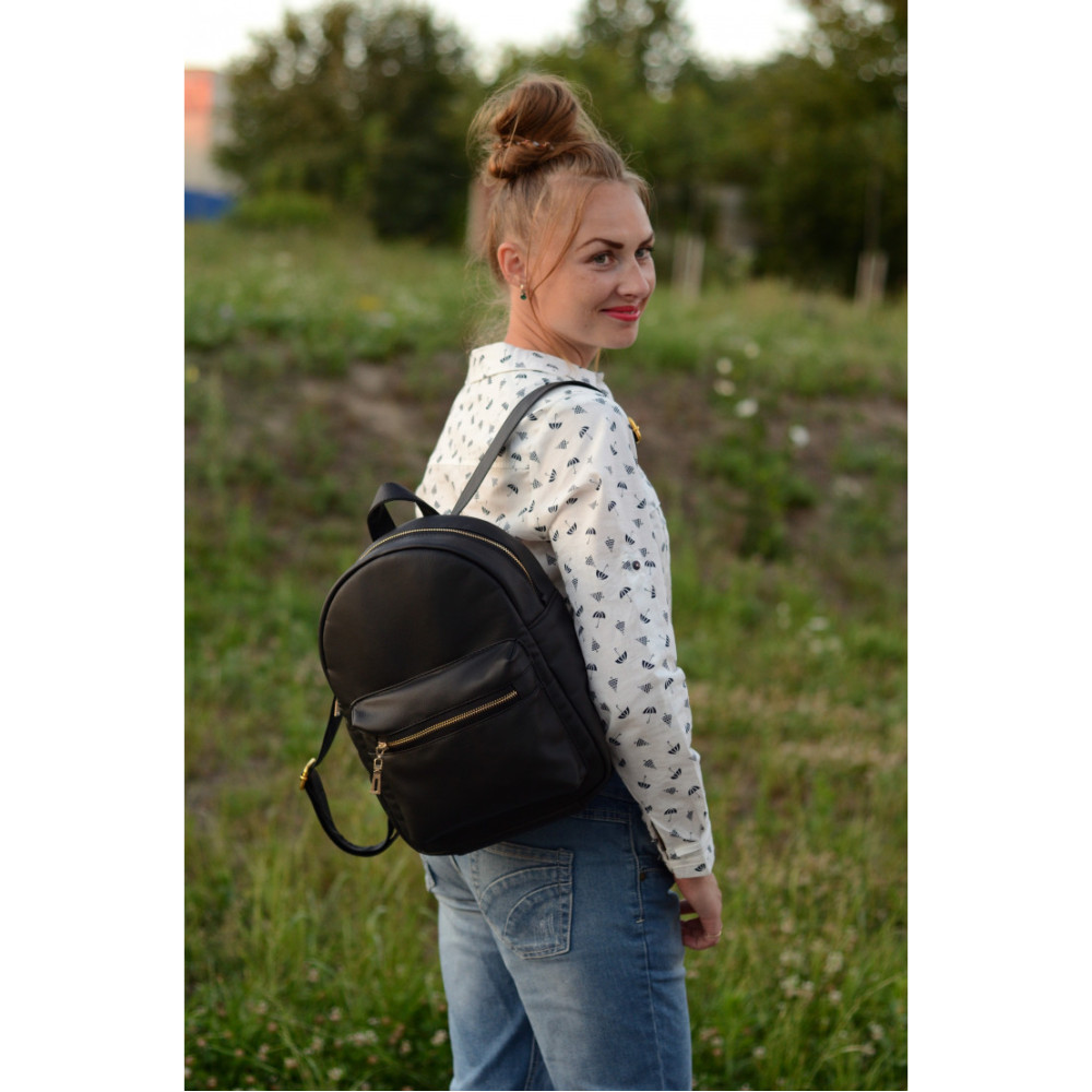 Жіночий рюкзак Sambag Brix RSG чорний 35 х 25 х 12 см (11515001)