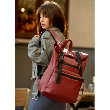 Женский рюкзак рол Sambag Roll Top Zard бордо 41 x 30 x 16 см (24238005)