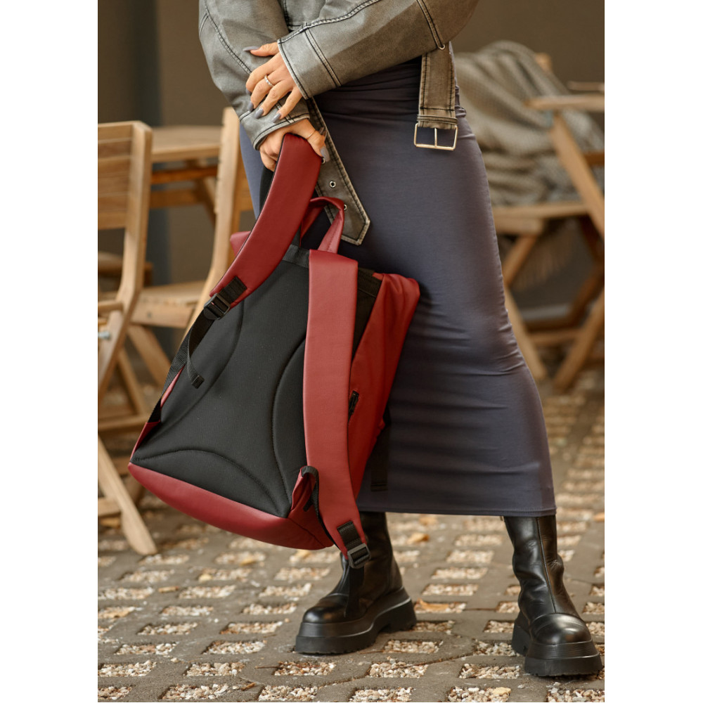 Женский рюкзак рол Sambag Roll Top Zard бордо 41 x 30 x 16 см (24238005)