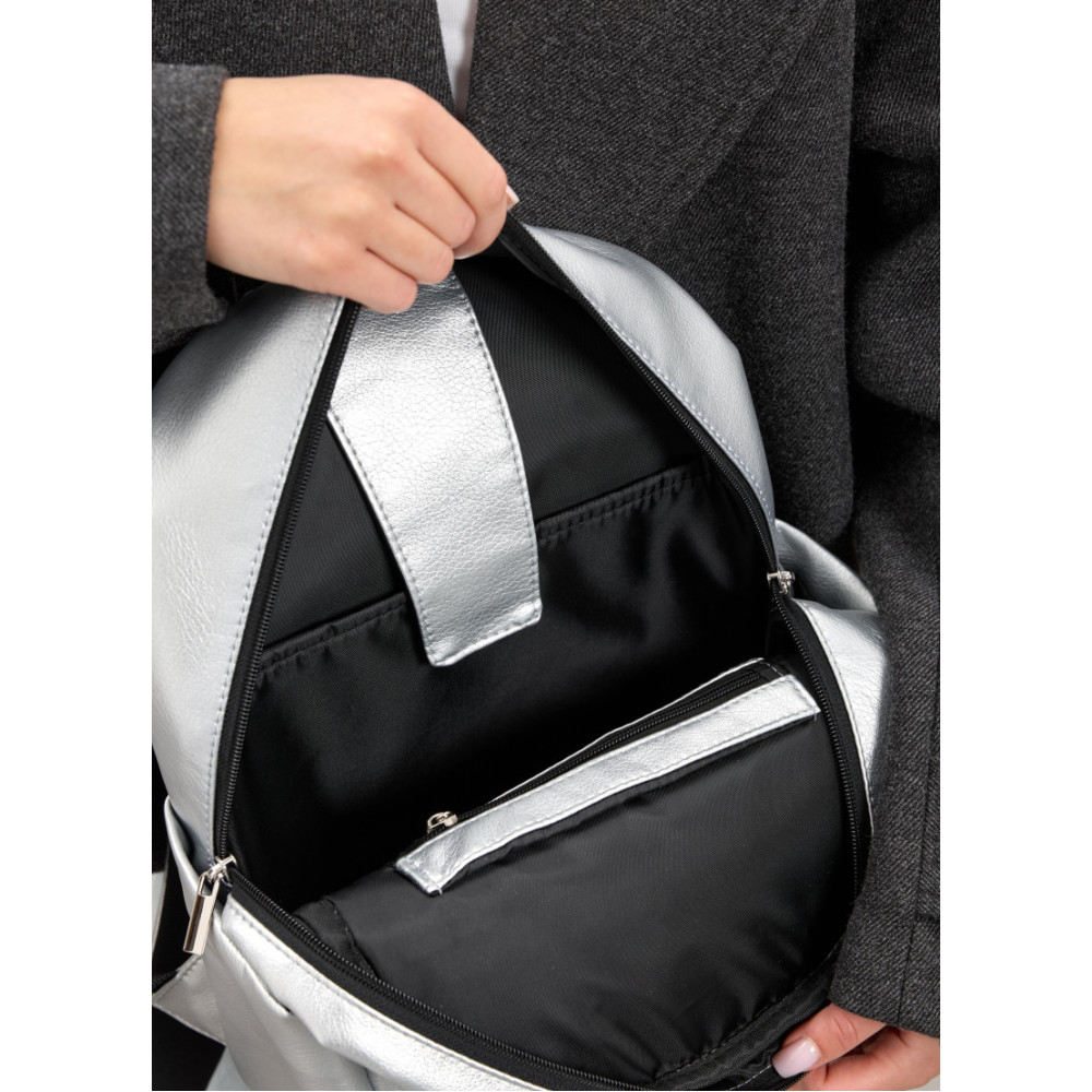 Жіночий рюкзак Sambag Talary срібло 35 х 25 х 12 см (35312003)