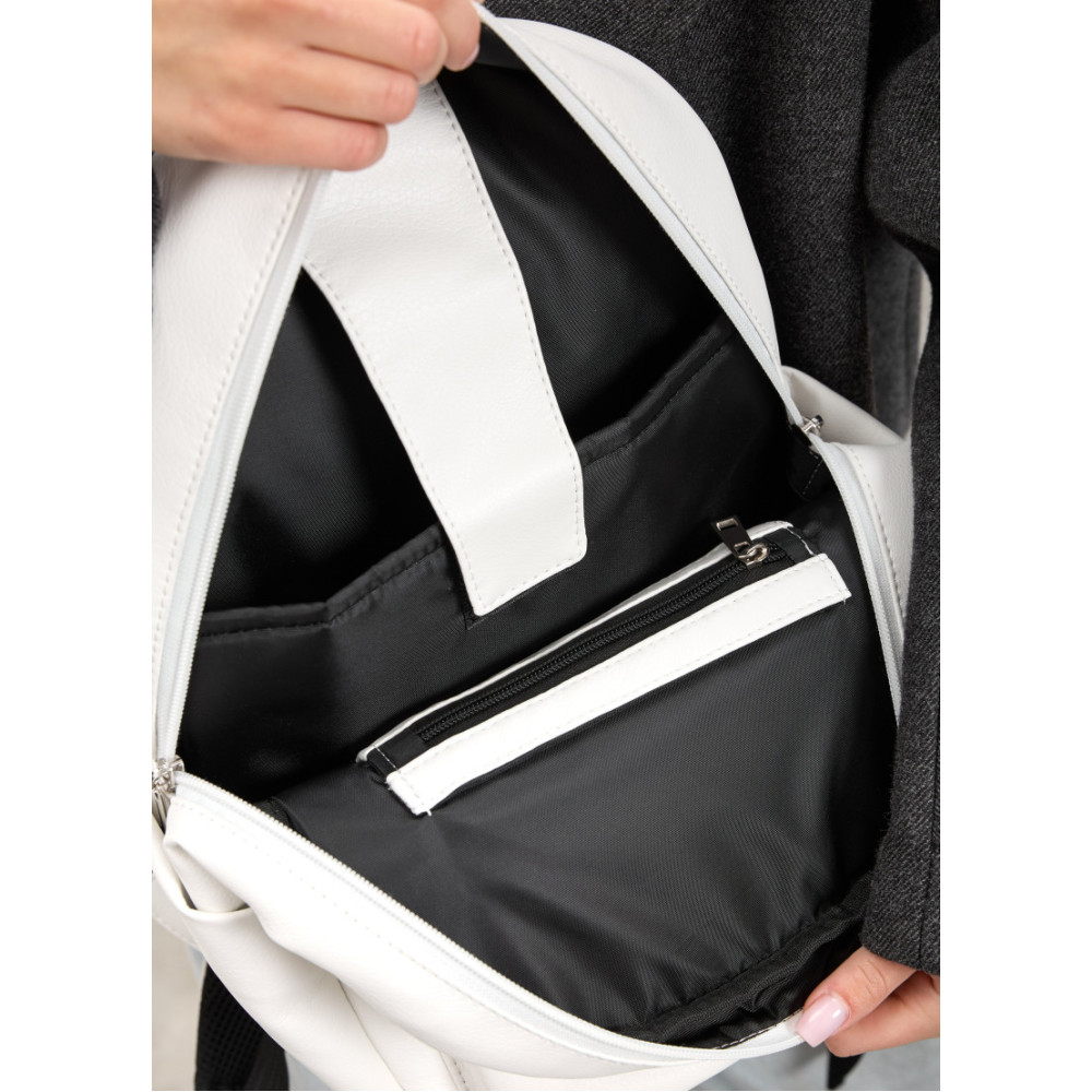 Женский рюкзак Sambag Talary белый 35 х 25 х 12 см (35312008)