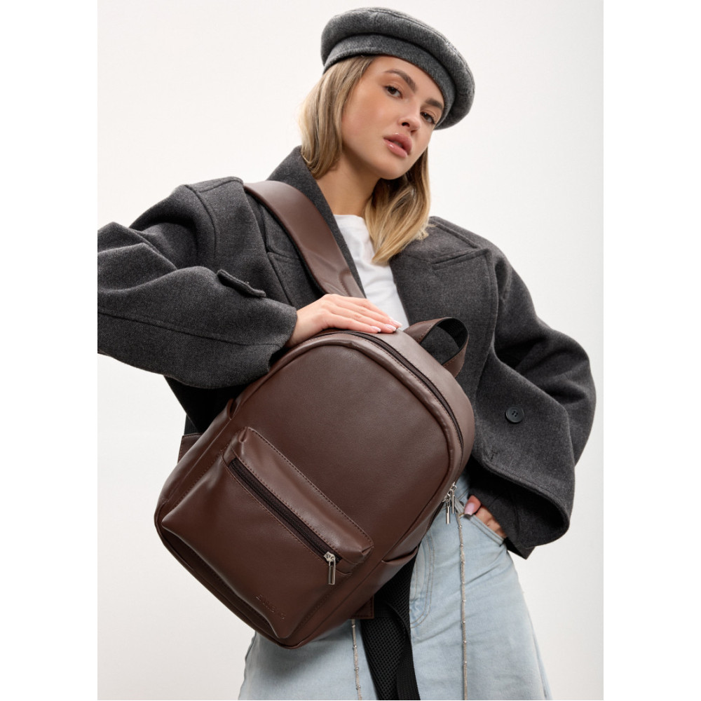 Жіночий рюкзак Sambag Talary шоколадний 35 х 25 х 12 см (35312020)