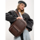 Жіночий рюкзак Sambag Talary шоколадний 35 х 25 х 12 см (35312020)
